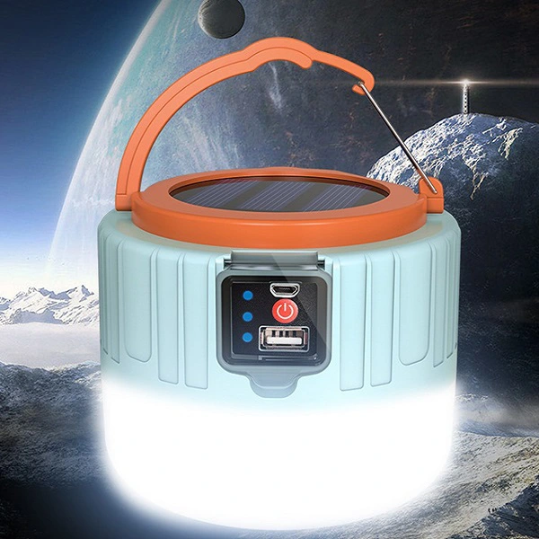 Đèn pin cắm trại dã ngoại tích hợp sạc dự phòng cao cấp K163